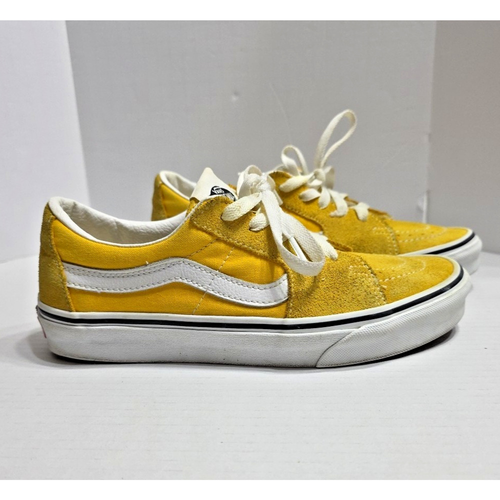 Vans Old Skool Yellow Canvas Suede Sneakers Unisex Low Top Skate Shoes Size 6/7